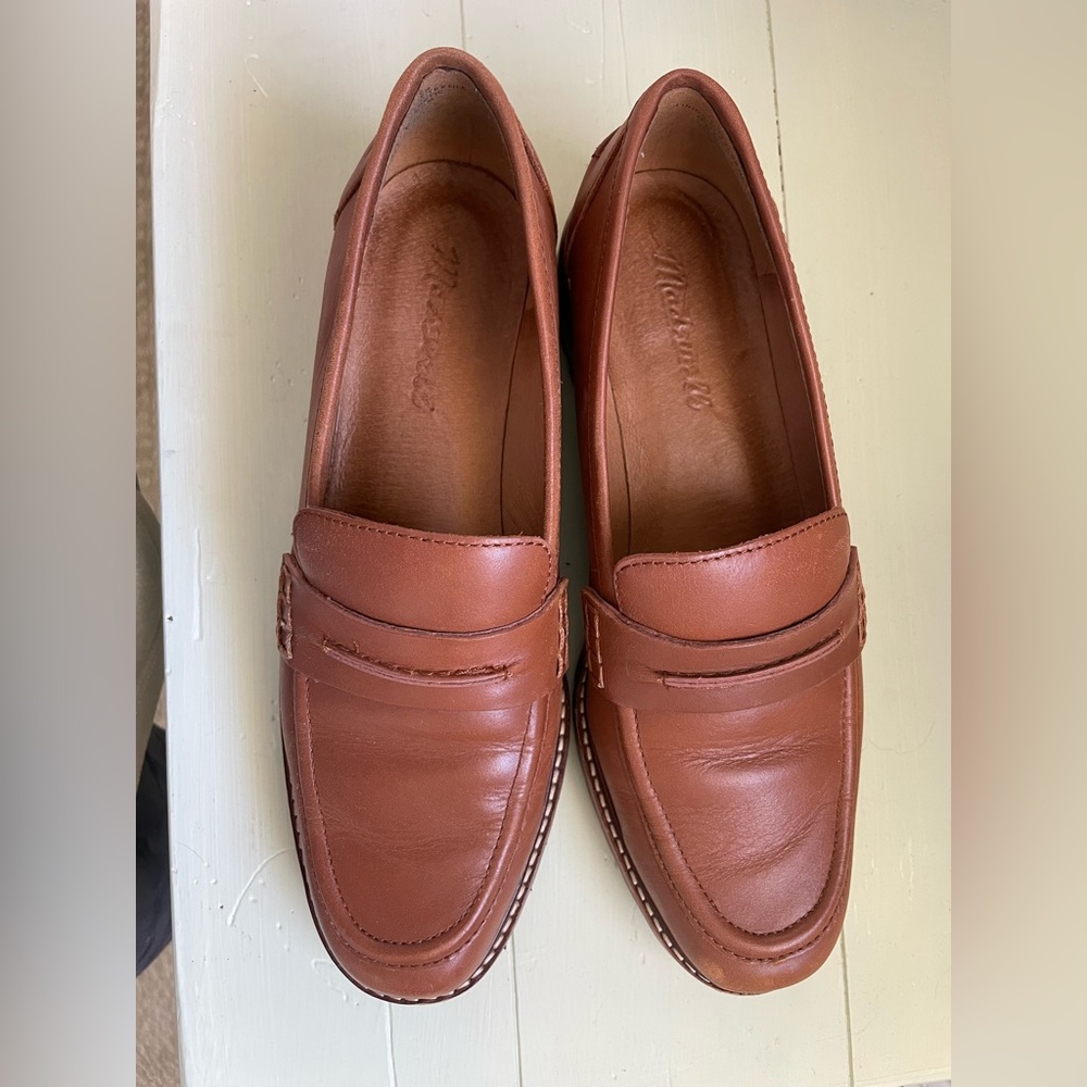Madewell Lugsole Loafers 7.5 brown